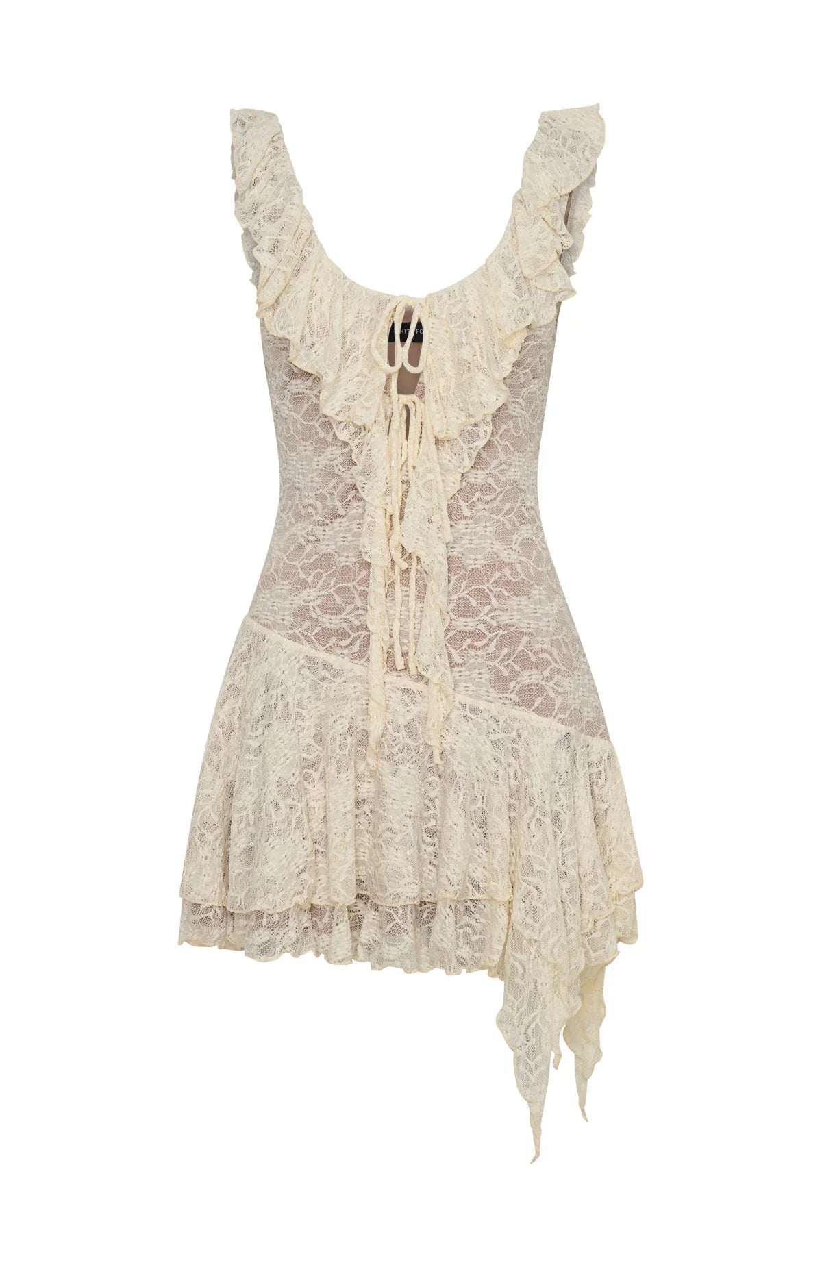 Always Us Lace Mini Dress Off White