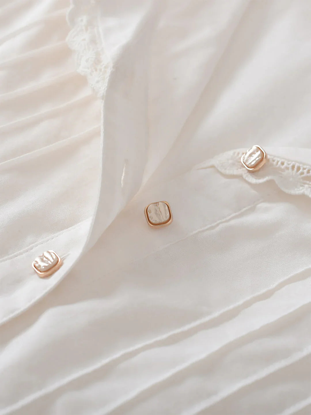Fiona 100% Cotton White Midi Dress