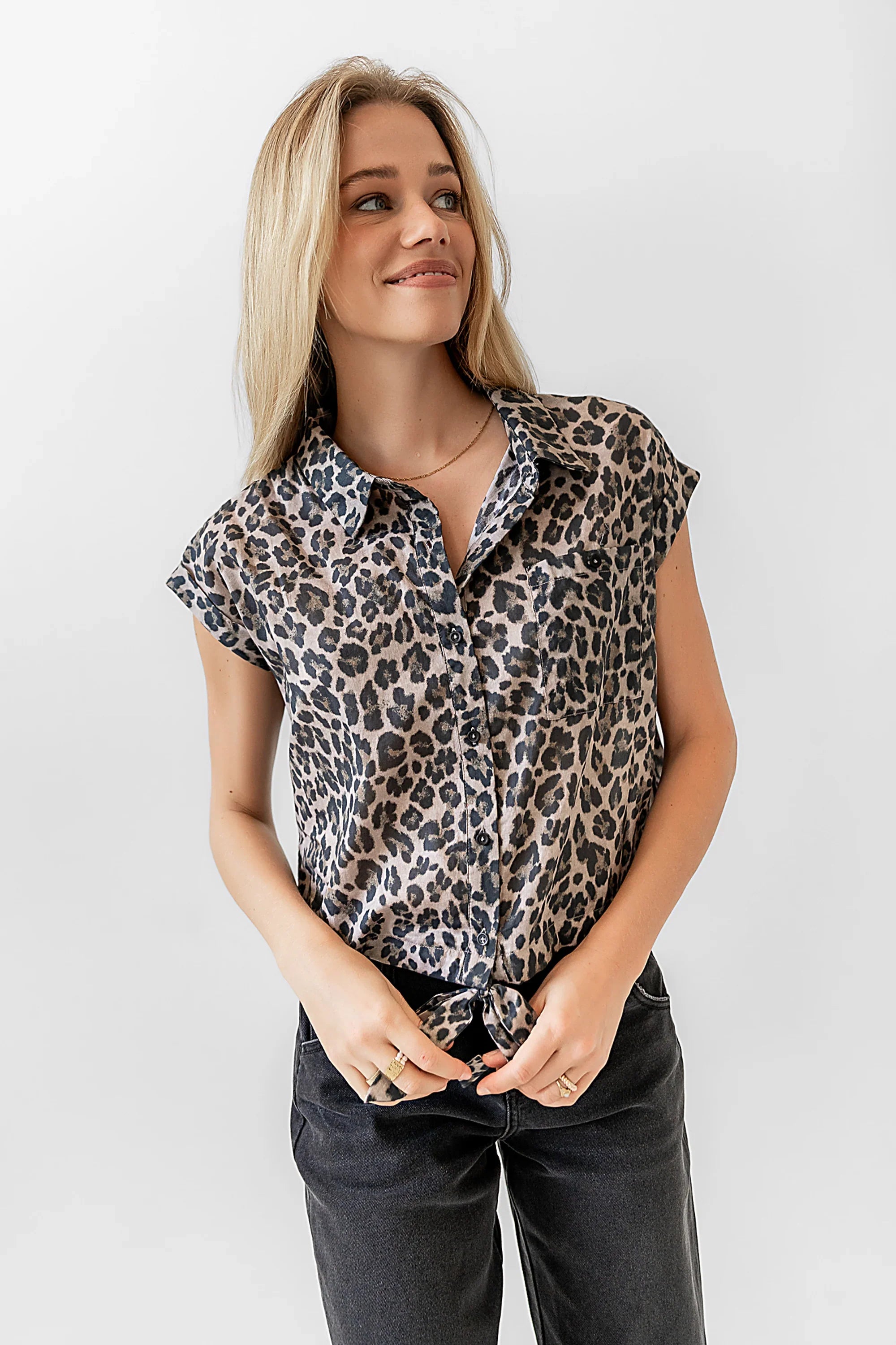 Reece Leopard Blouse