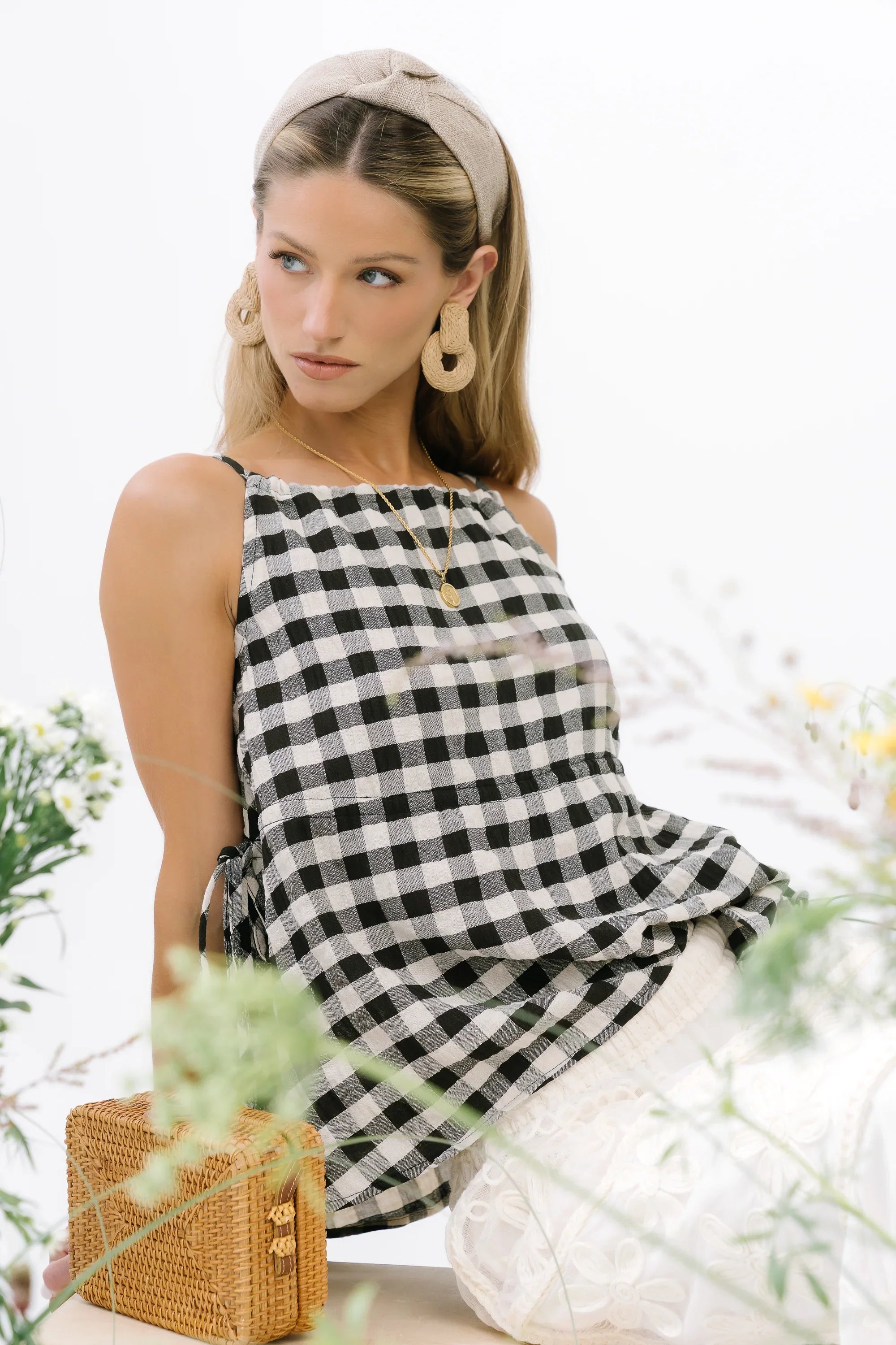 Lily Gingham Tank Top