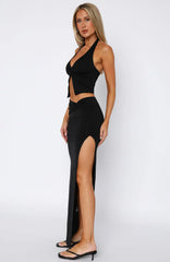Made You Look Maxi Skirt Black